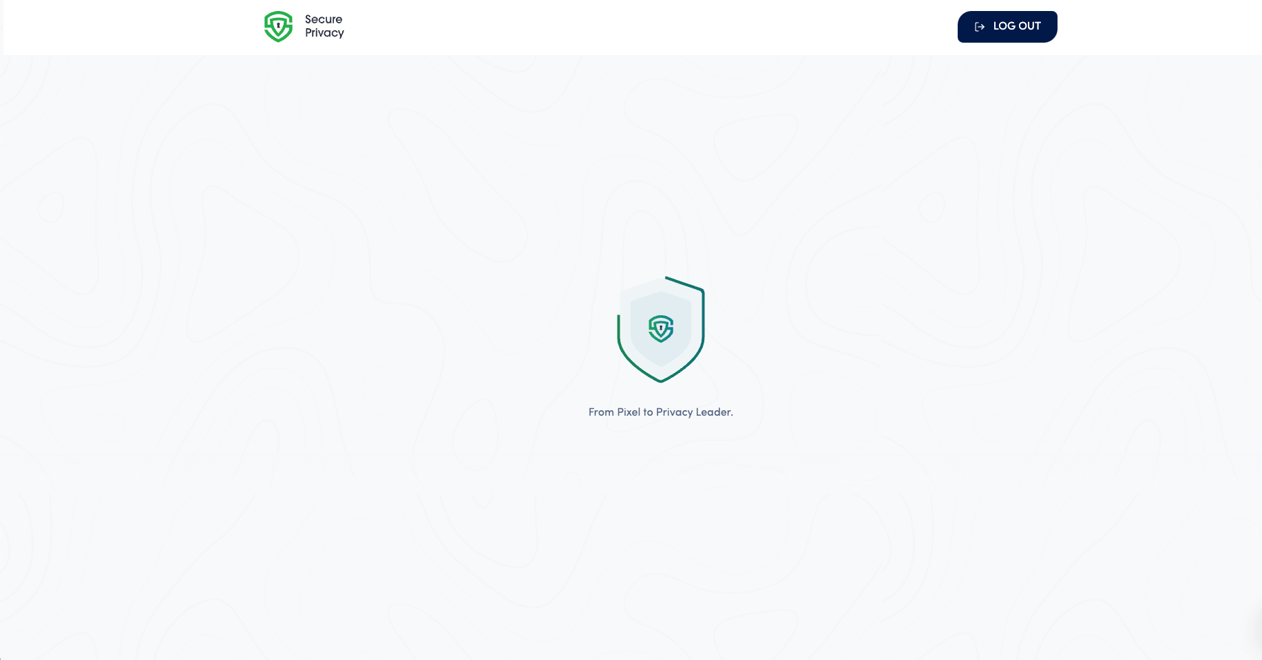 [screenshot: loading screen before Secure Privacy Dashboard]